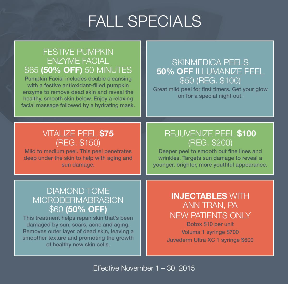 fall specials